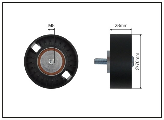 Deflection/Guide Pulley, V-ribbed belt - 11-09 SC CAFFARO